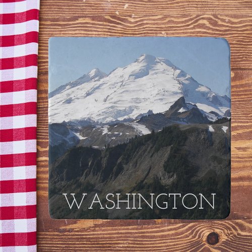 Washington State Mount Baker Photo Trivet