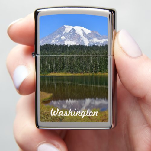 Washington State Mount Rainier Photo Zippo Lighter