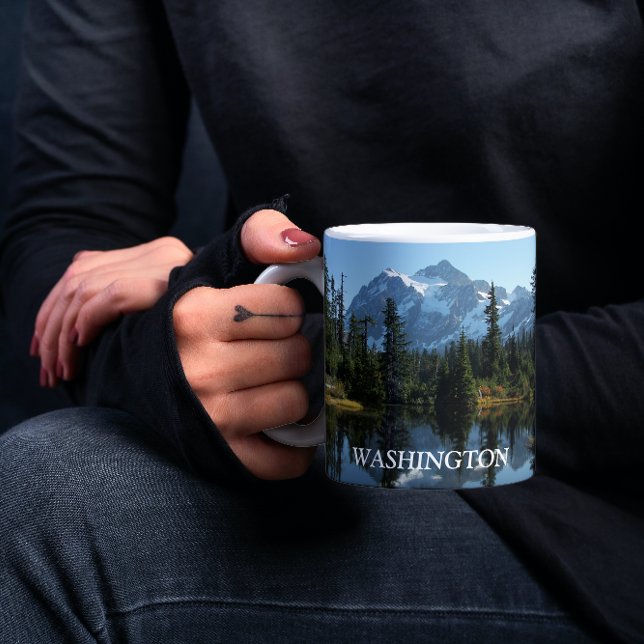 Washington State Mount Shuksan Landscape Mug (In Situ Held)