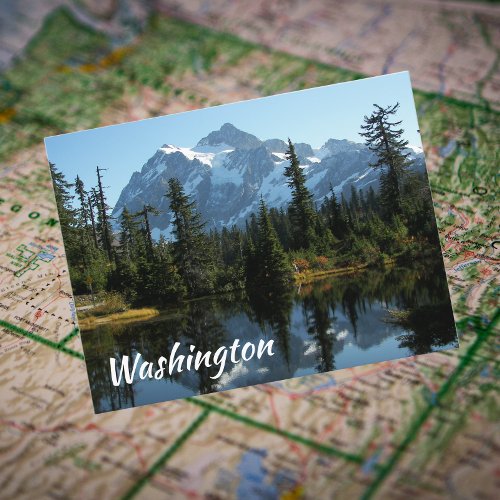 Washington State Mount Shuksan Travel Postcard