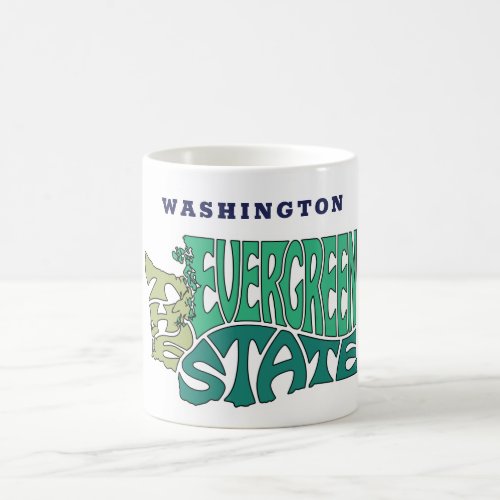 Washington State Nickname Word Art Coffee Mug