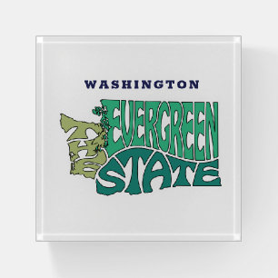 Washington State Nickname Word Art Paperweight