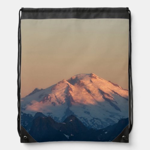 Washington State North Cascades Mount Baker Drawstring Bag