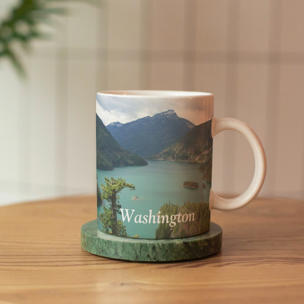 Washington State North Cascades National Park Custom Coffee Mug