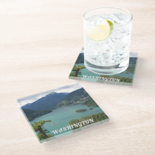 Washington State North Cascades National Park Glass Coaster