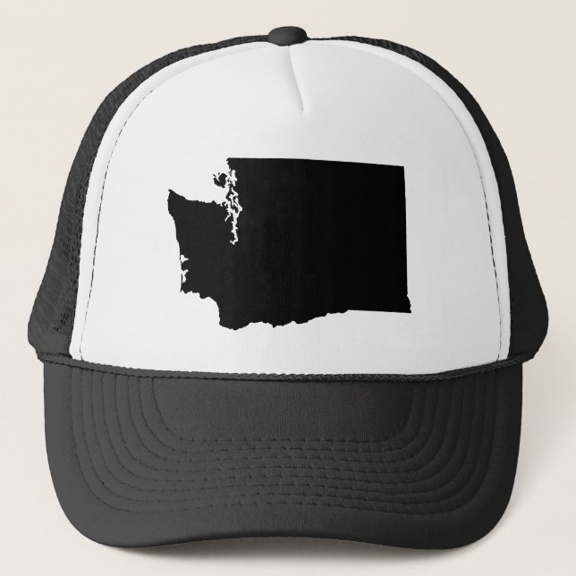 Washington State Outline Trucker Hat (Front)