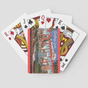 Washington State Postcard Playing Cards