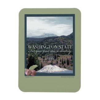 Washington State Poster Art Magnet
