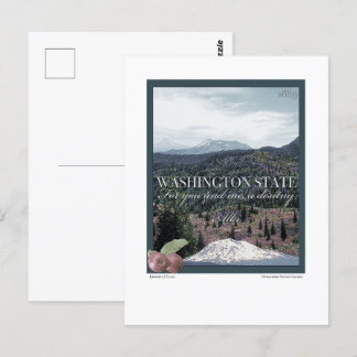Washington State Poster Art Postcard