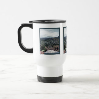 Washington State Poster Art Travel Mug