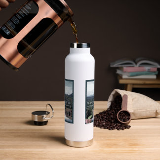 Washington State Poster Art Water Bottle