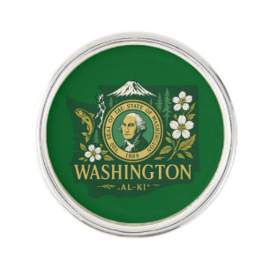 Washington state pride Lapel Pin