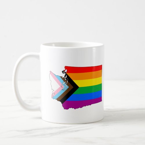 Washington State Pride LGBTQ Progress Pride Coffee Mug