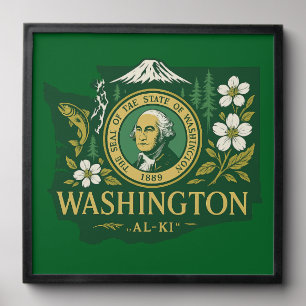  Washington state pride Peel And Stick Photo Tile