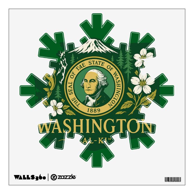  Washington state pride Wall Decal (Front)