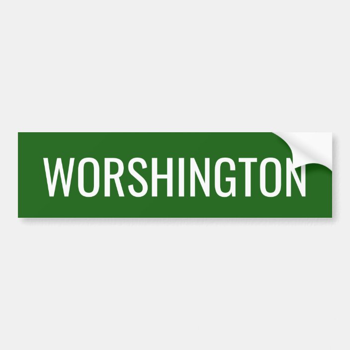 Washington State Pronunciation Bumper Sticker