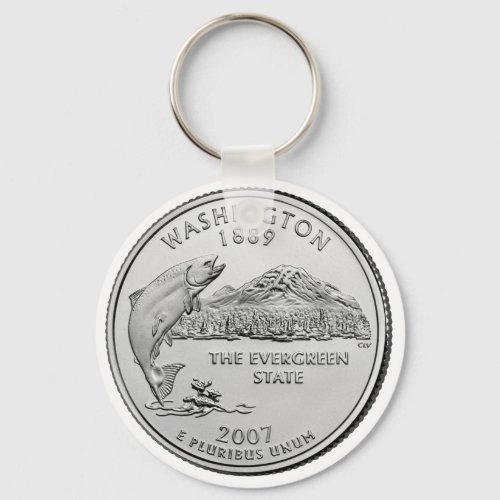 Washington State Quarter Keychain