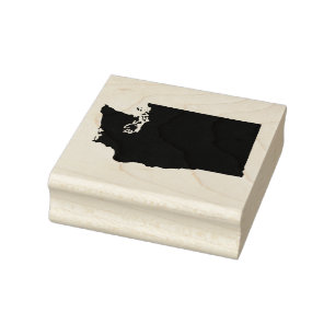 Washington State Solid Rubber Art Stamp