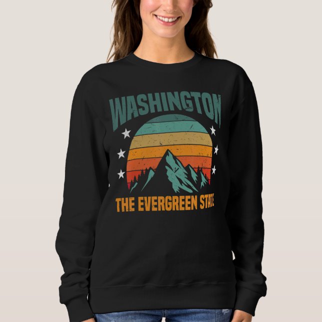 Washington State The Evergreen State Home Sweatshirt (Front)
