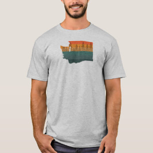 Washington State Tree Silhouette T-Shirt