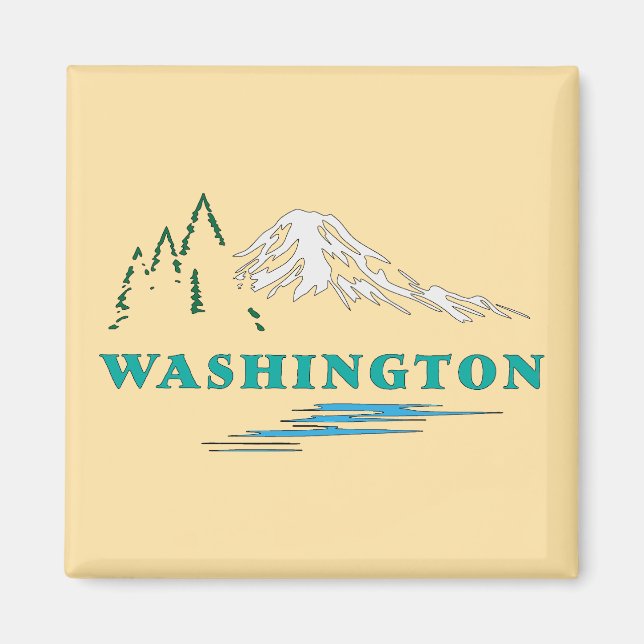 Washington State United States of America Magnet (Front)