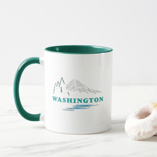 Washington State United States of America Mug (With Donut)