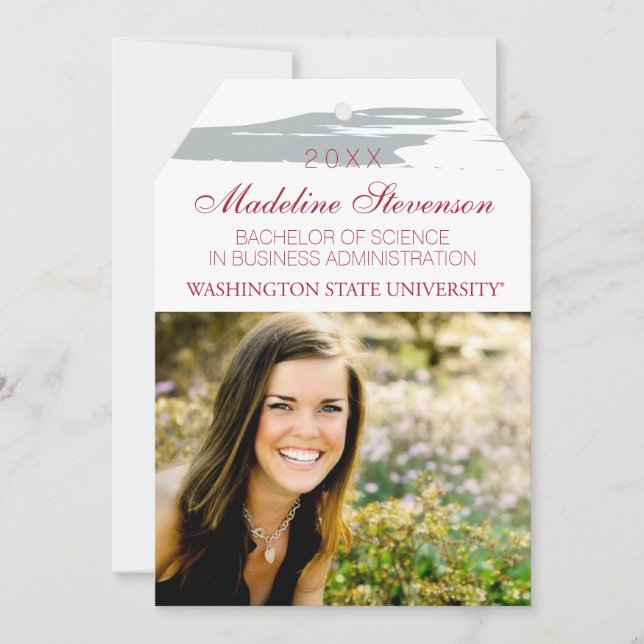 Washington State University Graduation Announcement (Front)