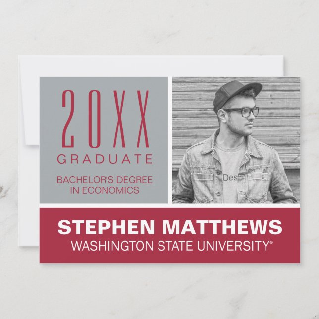 Washington State University Graduation Announcement (Front)