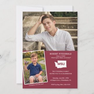 Washington State University Graduation Invitation
