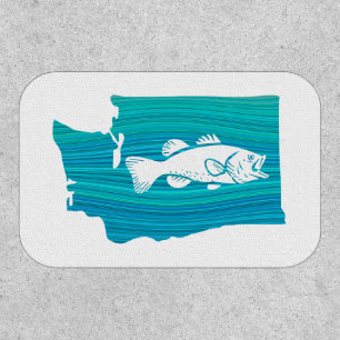 Washington State Wave Fishing Patch