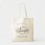 Washington State Wedding Welcome Tote Bag<br><div class="desc">This Washington state tote is perfect for welcoming out of town guests to your wedding! Pack it with local goodies for an extra fun welcome package.</div>