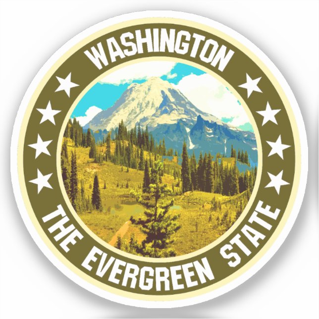 Washington                                         sticker (Front)
