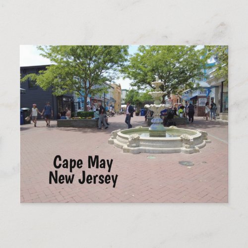 Washington Street Mall in Cape May NJ Postcard