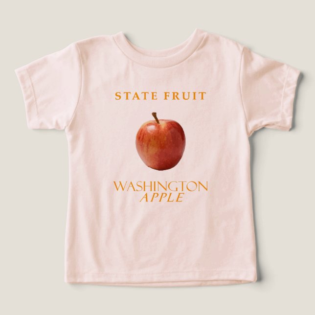 Washington Territory Fruit The Apple Toddler T-shirt (Design Front)