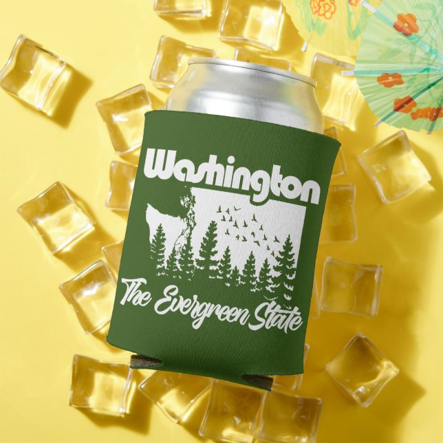 Washington The Evergreen State Can Cooler (In Situ Summer)