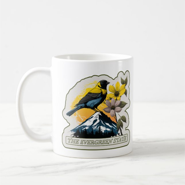 Washington - The Evergreen State Coffee Mug (Left)