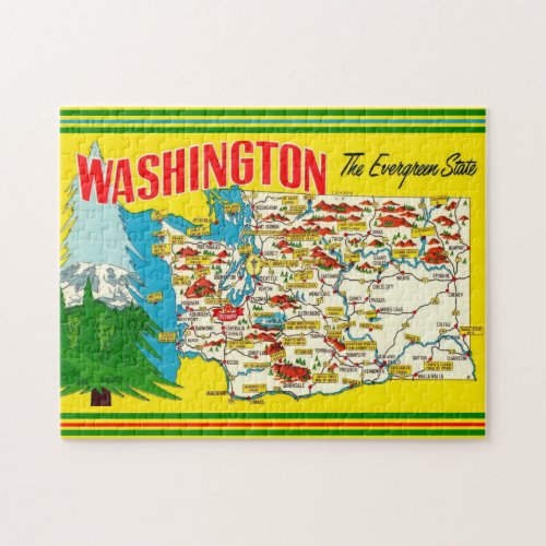 Washington _ The Evergreen State JIgsaw Puzzle