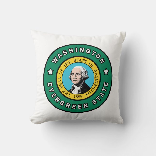 Washington Throw Pillow (Front)