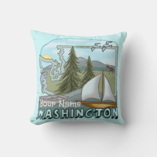 Washington Tote Bag Throw Pillow