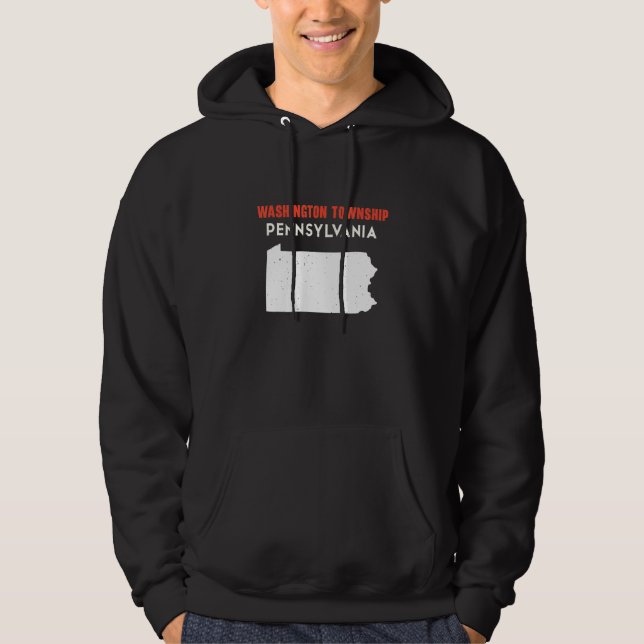 Washington township Pennsylvania USA State America Hoodie (Front)