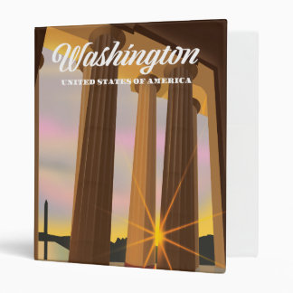 Washington United States of America 3 Ring Binder