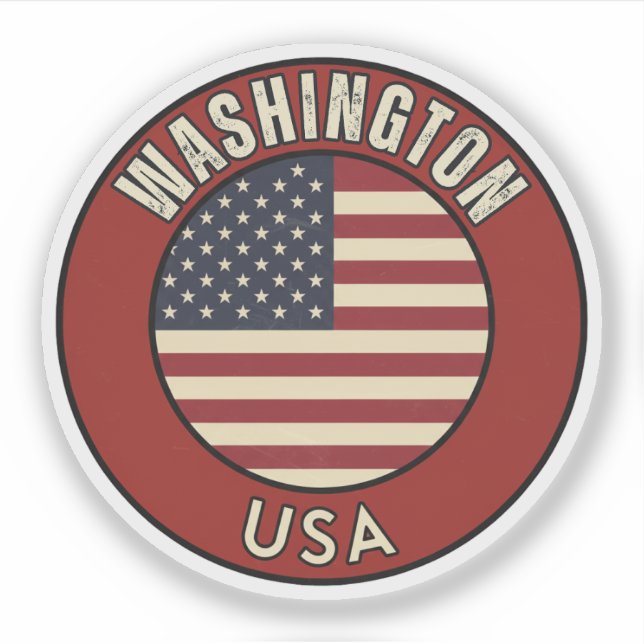 Washington United States of America  Sticker (Front)