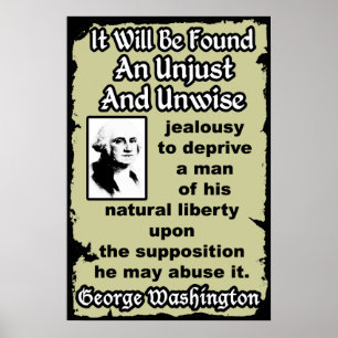 Washington: Unjust & Unwise Poster