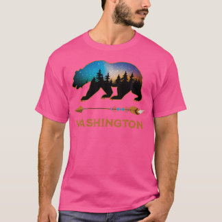 Washington Usa Black Bear Hiking Trails Camping So T-Shirt