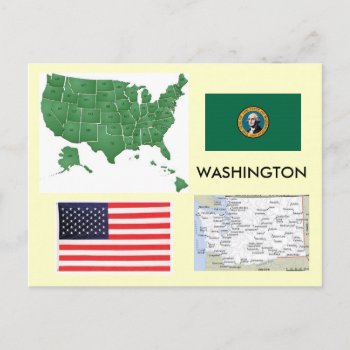 Washington  Usa Postcard by archemedes at Zazzle