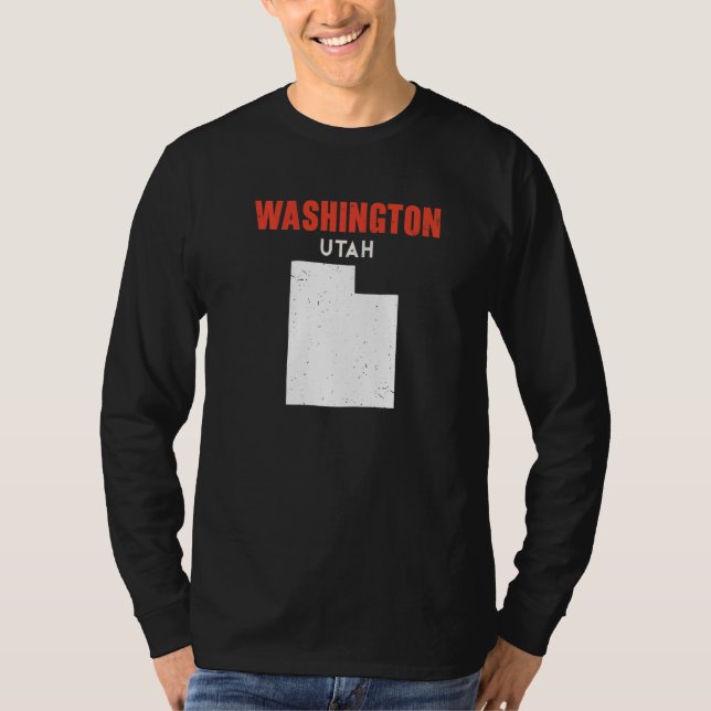 Washington Utah USA State America Travel Utahan   T-Shirt (Front)