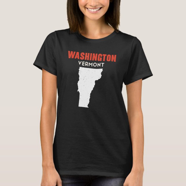 Washington Vermont USA State America Travel Vermon T-Shirt (Front)