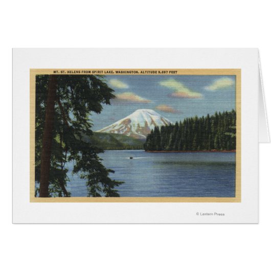 Washington - View of Mt. St. Cards (Front Horizontal)