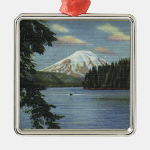 Washington - View of Mt. St. Metal Ornament