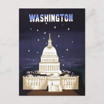 Washington Vintage Travel Postcard by Zazilicious at Zazzle